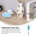 Extendable Microfiber Hand Duster Blue Washable Dust Sweeper