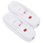 White Inline Home Lighting Control with Overload , Easy Installation, 2-Pack