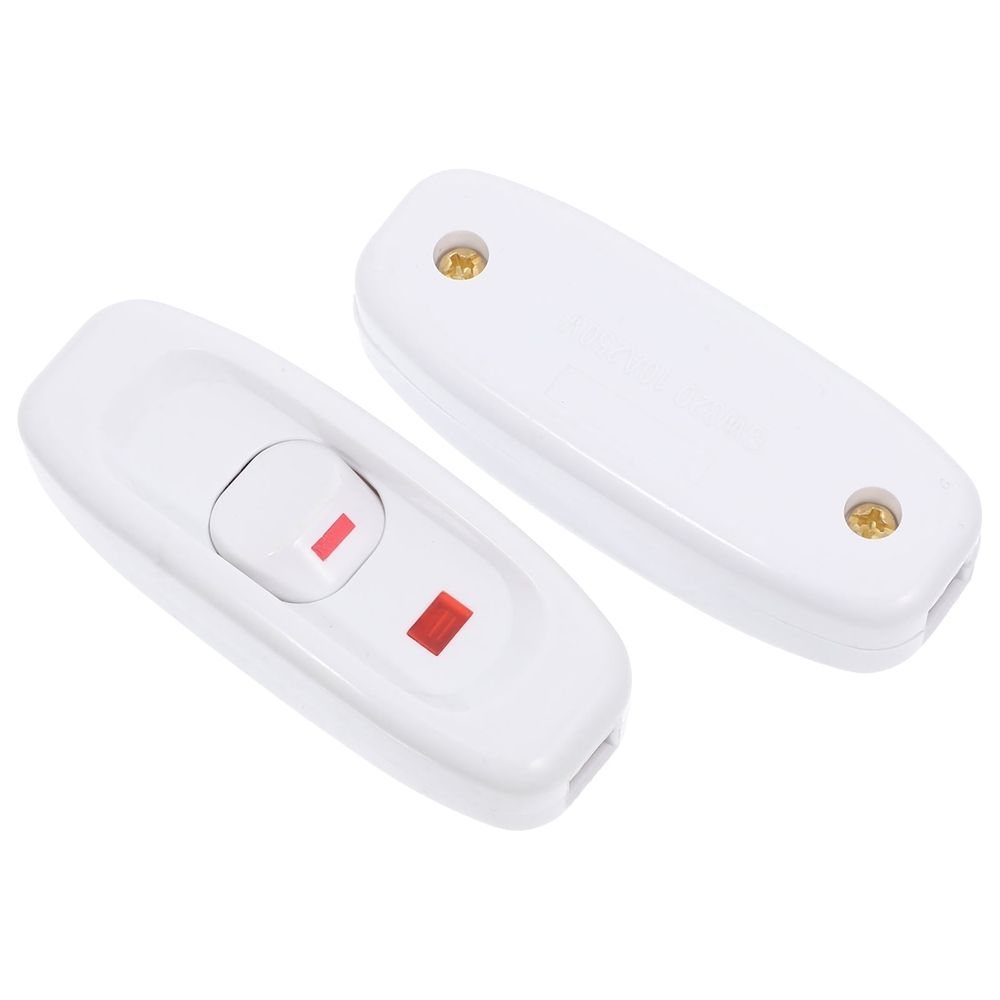 White Inline Home Lighting Control with Overload , Easy Installation, 2-Pack