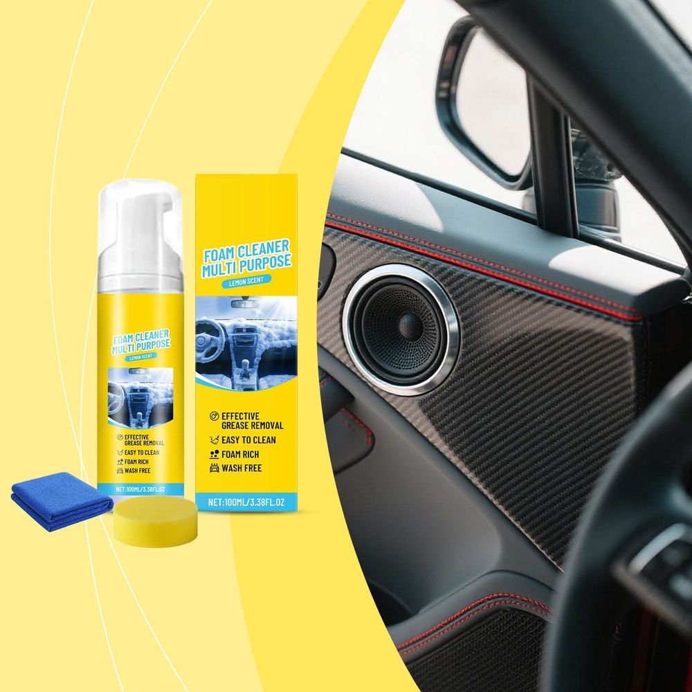 Multi Foam Cleaner, Multifunctional Cleaner, Deep Cleaning Spray For Car Interior Exterior Dashboard Wheels Auto Accessories