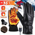 Rechargeable Heated Gloves, Battery Heated Gloves, Waterproof Electric Heating Gloves, Heated Gloves for Men with Touchscreen for Cycling Skiing Skating Hiking Hunting