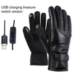 Rechargeable Heated Gloves, Battery Heated Gloves, Waterproof Electric Heating Gloves, Heated Gloves for Men with Touchscreen for Cycling Skiing Skating Hiking Hunting