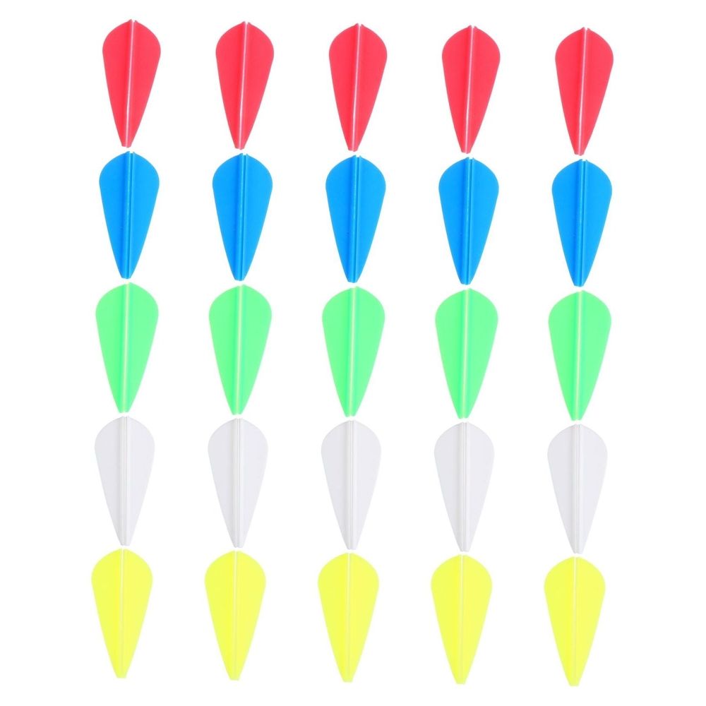 50Pcs Durable Rubber Arrow Vanes for Precision Archery Flight