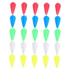 50Pcs Durable Rubber Arrow Vanes for Precision Archery Flight