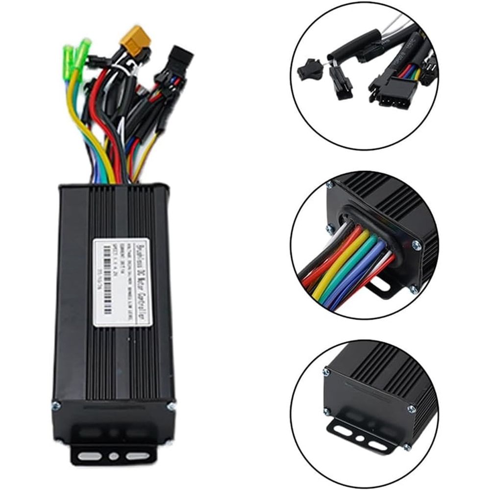 E-Bike Controller Sine Wave Brushless Motor Controller 24V/36V/48V 30A 750W/1000W for Electric Bike or Scooter