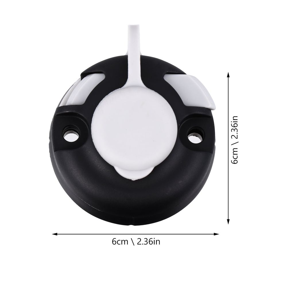 Round Kayak Mount Base Set in Black, and Sturdy Fishing Rod Holder for Boats and Kayaks