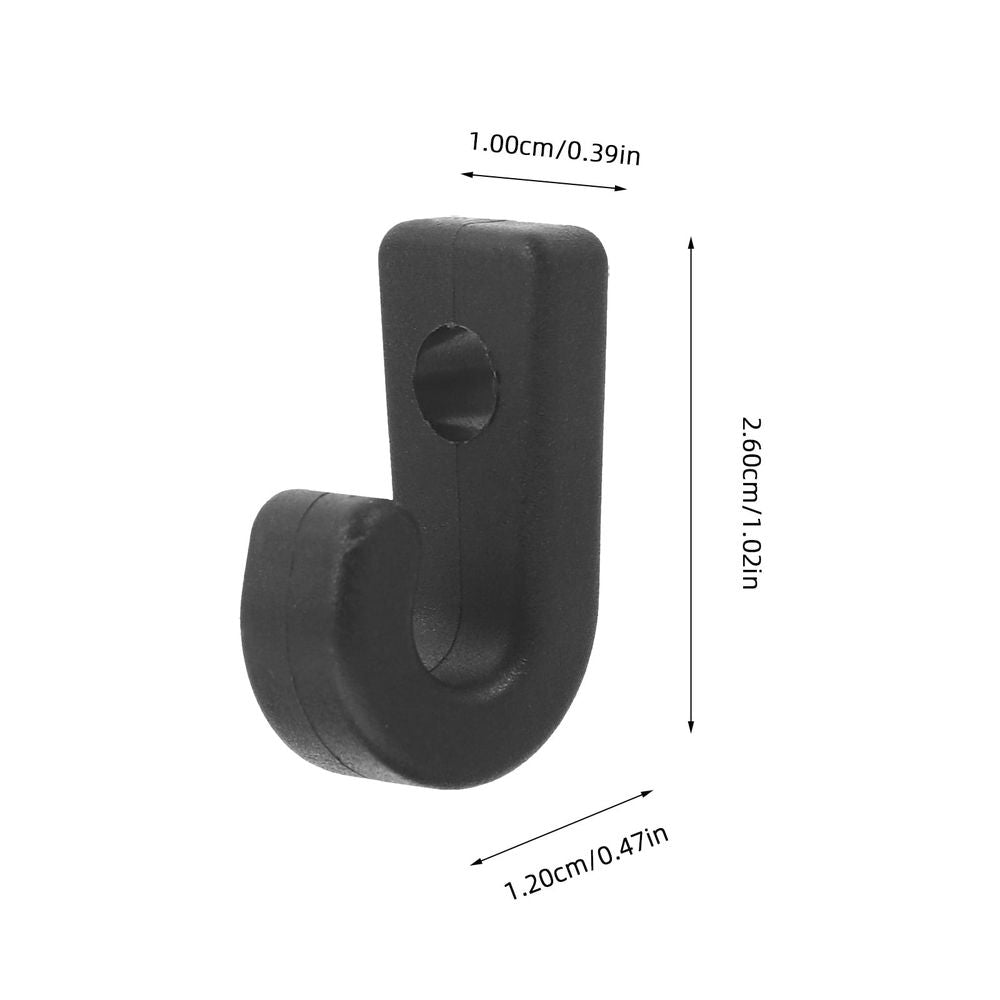 20-Piece Kayak Hardware Kit with Black Nylon J-Hooks for Secure and Fastening Accessories