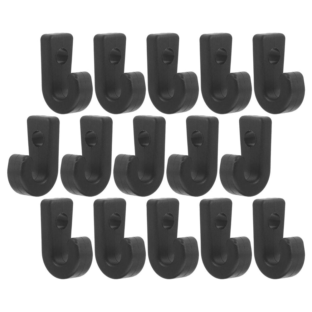 20-Piece Kayak Hardware Kit with Black Nylon J-Hooks for Secure and Fastening Accessories