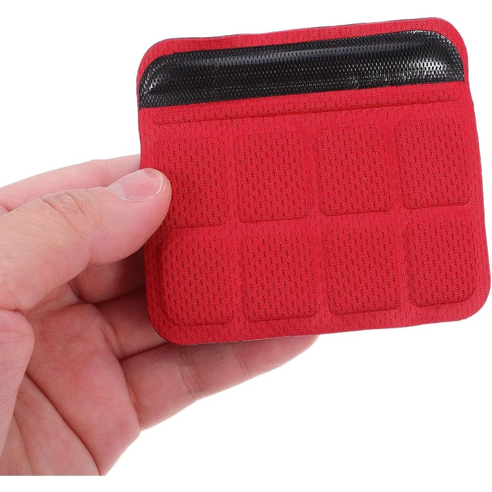 4pcs Red Sponge Helmet Chin Pad for Cycling and Skating Comfort