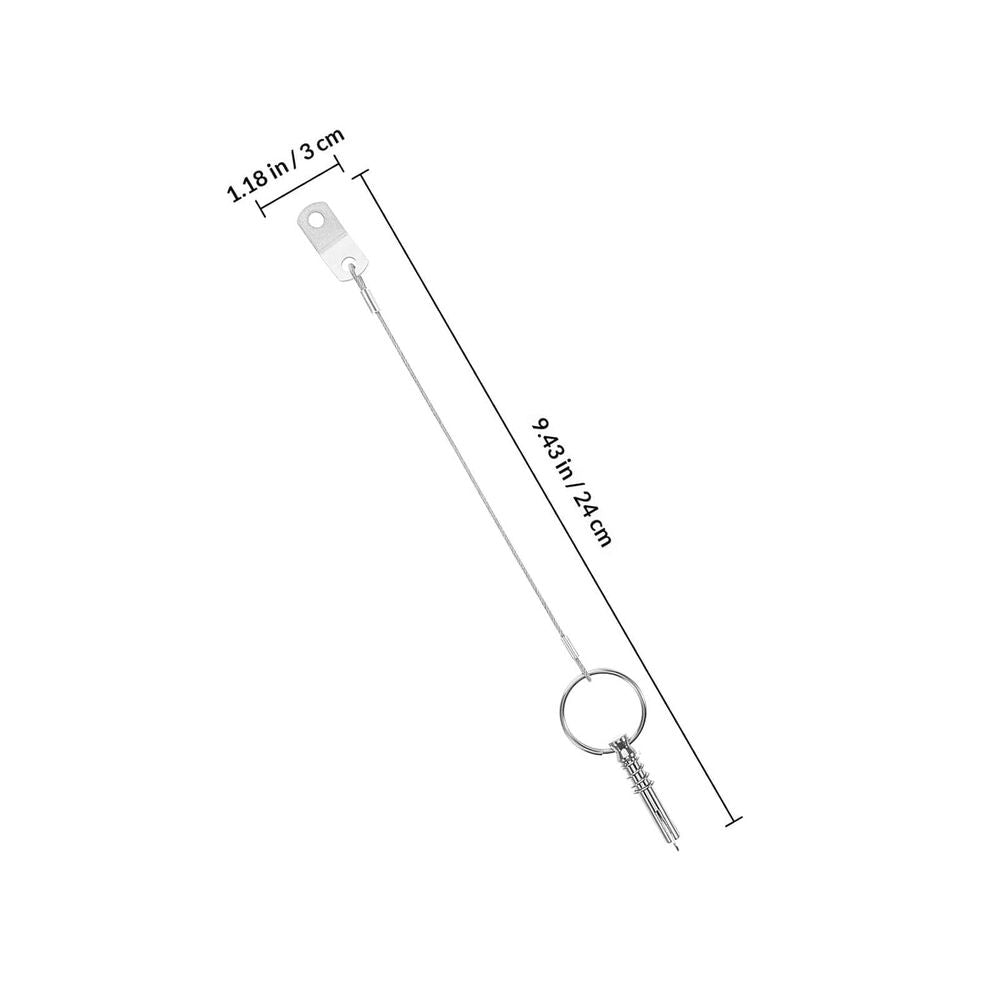 Stainless Steel Marine Trailer Pin with Lanyard for Boat Jack and Marine Hardware