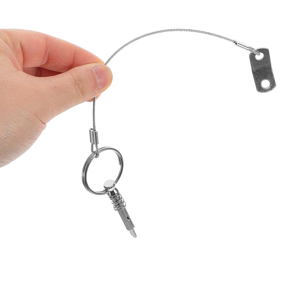 Stainless Steel Marine Trailer Pin with Lanyard for Boat Jack and Marine Hardware