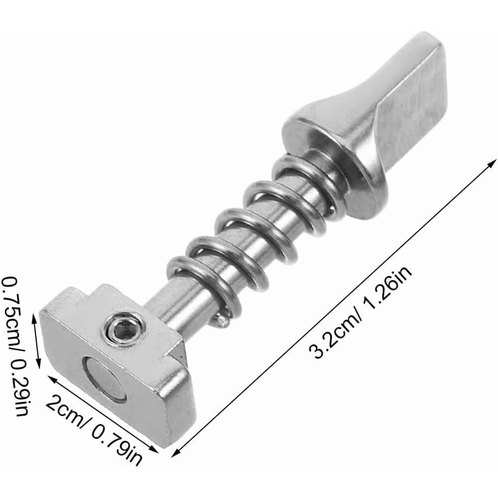 2pcs Stainless Paddleboard Quick Release Fin Screw - Elastic Locking Design Easy Installation for Longboard