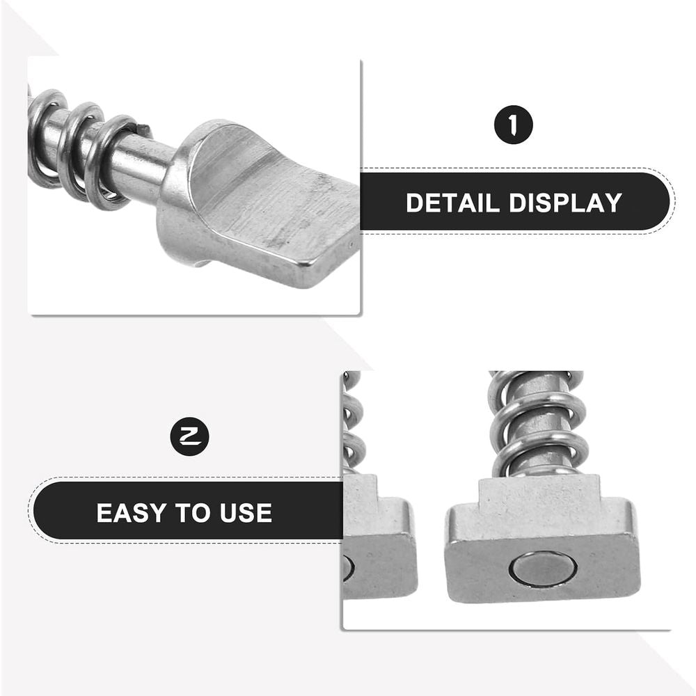 2pcs Stainless Paddleboard Quick Release Fin Screw - Elastic Locking Design Easy Installation for Longboard