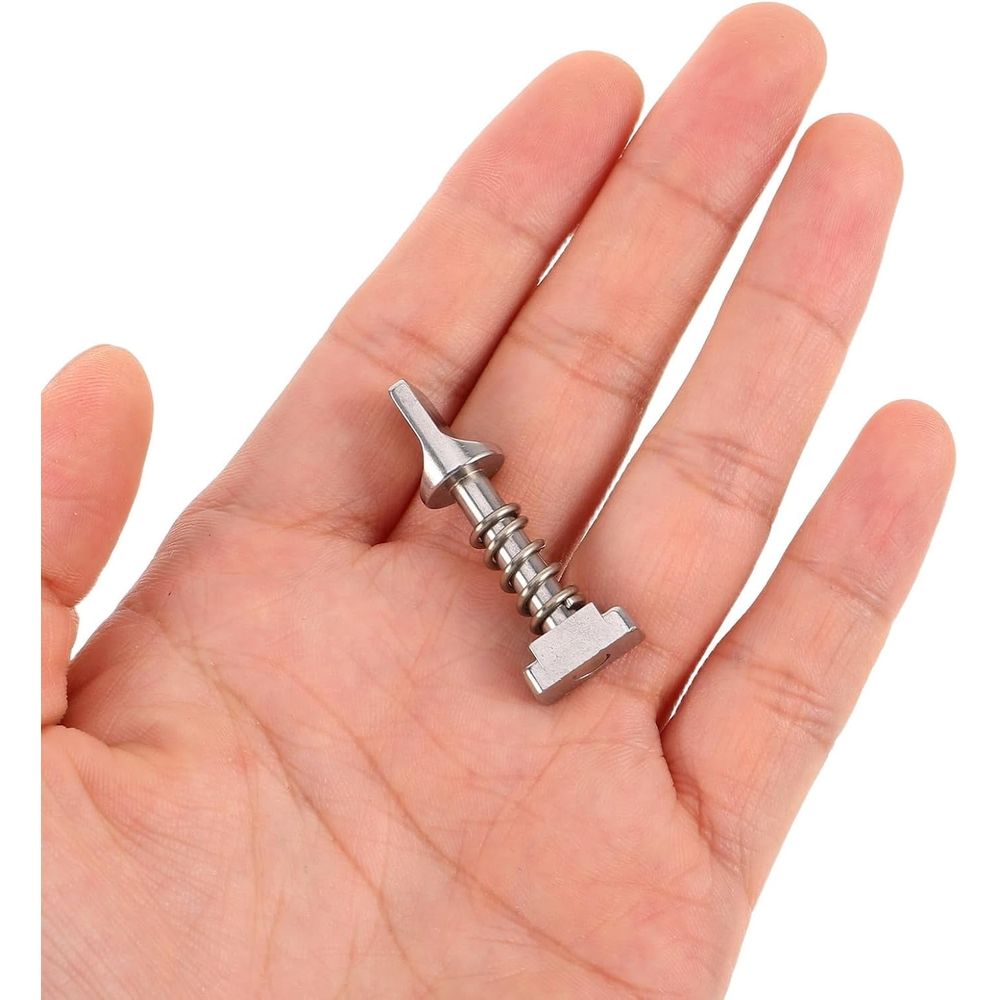 2pcs Stainless Paddleboard Quick Release Fin Screw - Elastic Locking Design Easy Installation for Longboard