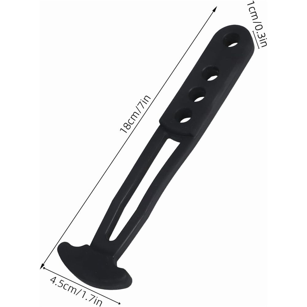 2pcs Marine Ladder Rubber Strap with Adjustable Mounting Holes for Boat Yacht