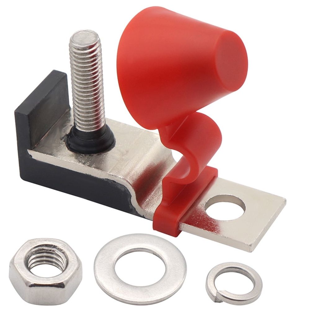 Terminal Fuse Block Kit Single Stud 5/16' (M8) High-Amp Marine Rated Battery Fuse IP66 Waterproof Fuse Box Kit for Car Truck Boat Construction Vehicle