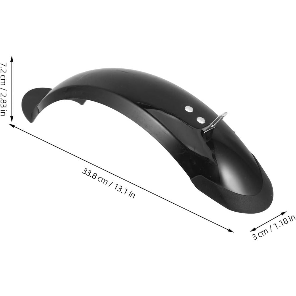 Electric Bike Rear Fender Mudguard for Rear Wheel, Curved Silhouette, Smooth Surface, Alloy Support, Easy Installation