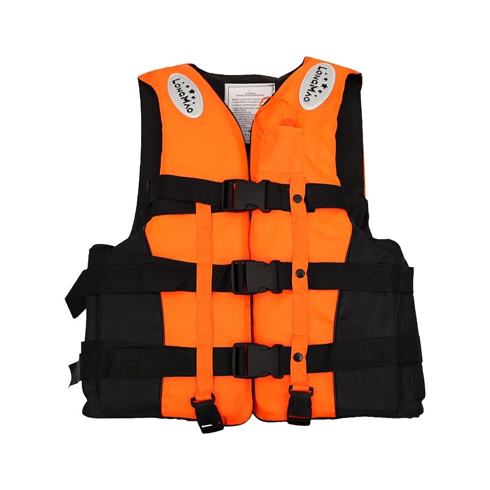 Adult Classic Series Life Vest, Life Jacket with Standard & Oversized Fits, General All Purpose Life Jacket with Safety Whistle, Great for Boating Swimming Watersports & More, Bright Orange