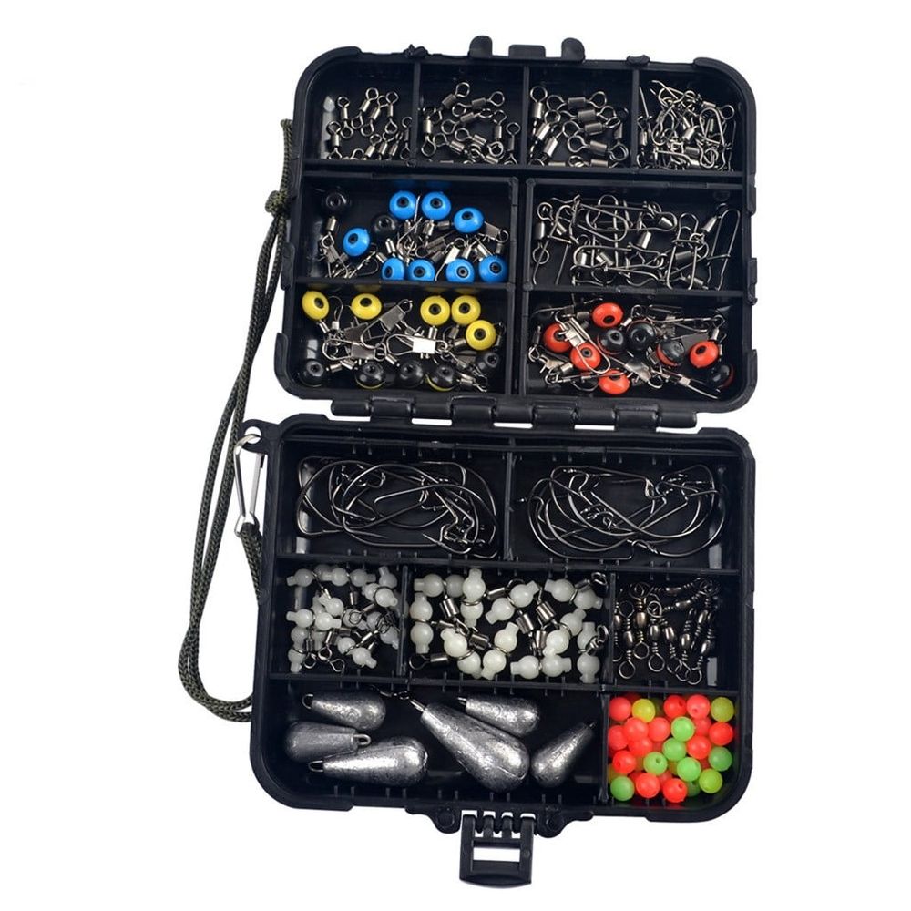 177Pcs Fishing Lures Kit, Suitable for Freshwater & Saltwater, Bass Fishing Lure Kit Trout Bass Salmon Walleye, Fishing Hooks Fishing Tackle Box, Fishing Accessories Kit