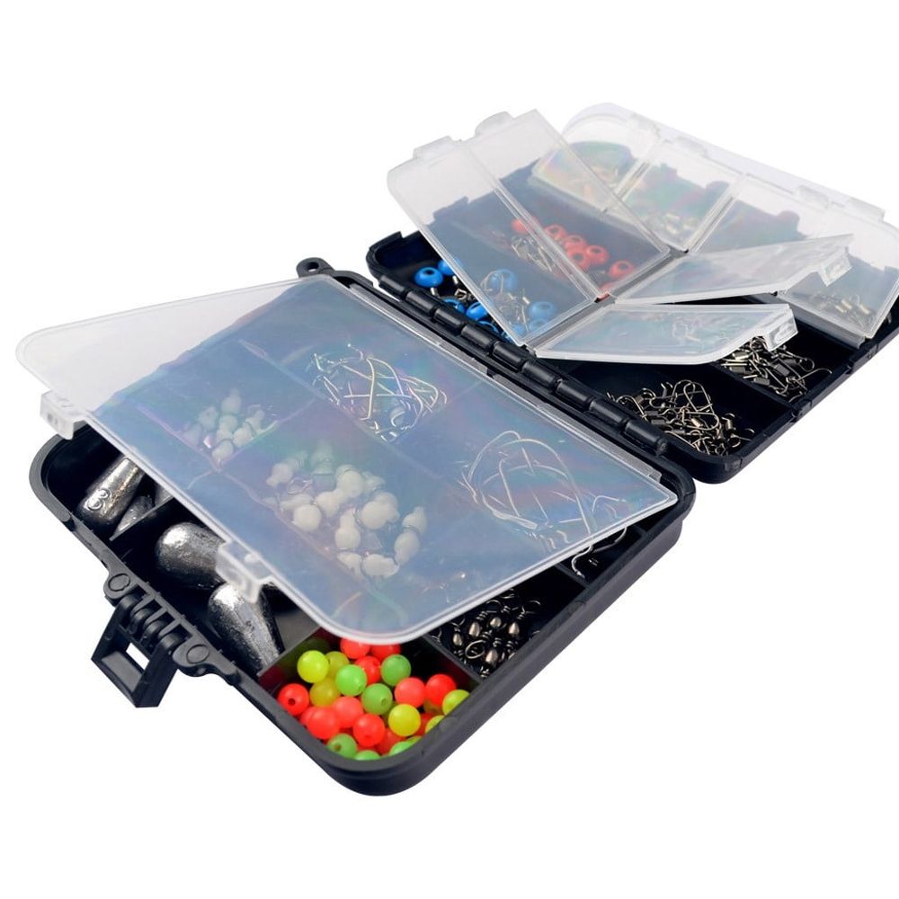 177Pcs Fishing Lures Kit, Suitable for Freshwater & Saltwater, Bass Fishing Lure Kit Trout Bass Salmon Walleye, Fishing Hooks Fishing Tackle Box, Fishing Accessories Kit
