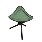 Folding Tripod Stool, Portable Tripod Chair with 3 Legs, Compact & Heavy Duty, Supports 220 lbs, Ideal for Camping Outdoor Hiking Hunting Fishing Picnic Travel Beach BBQ Garden Lawn, Green