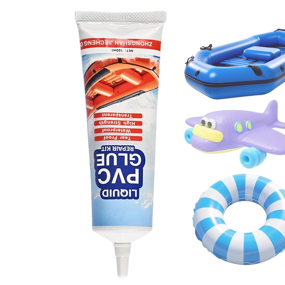 PVC Repair Glue – Heavy Duty Vinyl Adhesive, Waterproof Bonding Formula, 24 Hour Sealant, Strong Fix Solution for Inflatable Mattress Pool Boat TPU Use