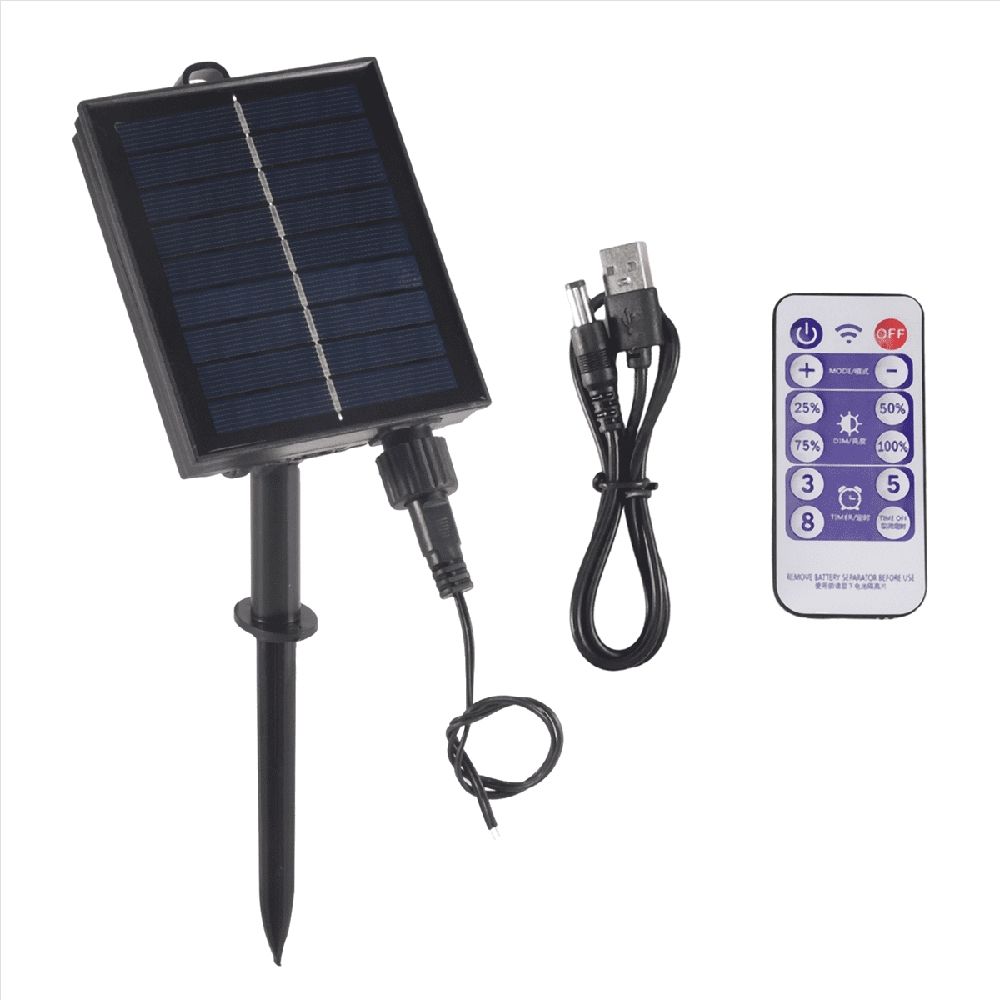 1200mAh Solar Panel Control Box Kits Lithium Battery for 3.7V 24V LED String Strip Lamp DC Charging