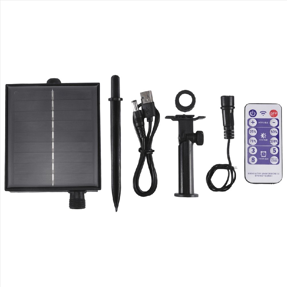 1200mAh Solar Panel Control Box Kits Lithium Battery for 3.7V 24V LED String Strip Lamp DC Charging