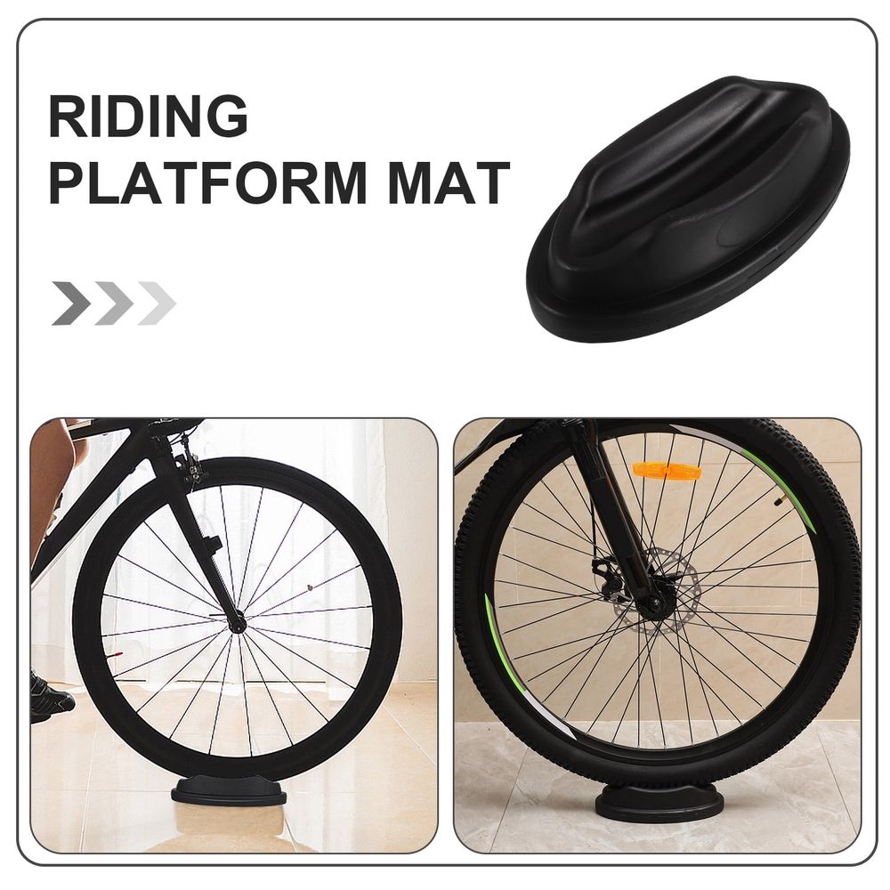 Bike Front Wheel Riser Block Bicycle Stabilize Stand Accessories For Indoor Road Bike Mountain Bike Riding Trainer Exercise Tire Holder