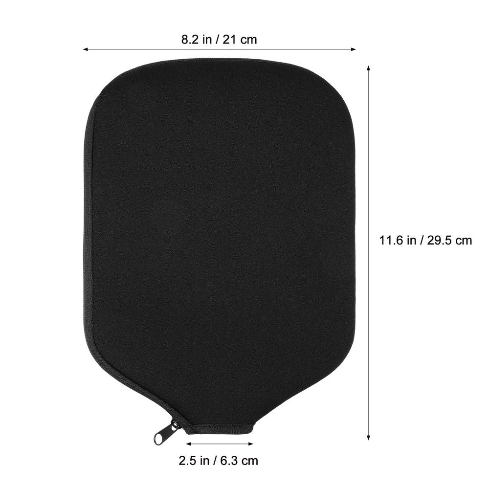 2Pcs Paddle Case Black Durable Rubber Cover Lightweight Holder for Beach and Park