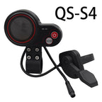 QS-S4 36V-60V Thumb Throttle LCD Display Kit+3PIN Ignition Lock Key for Zero 8 9 10 8X 10X Electric Scooter 6PIN Display