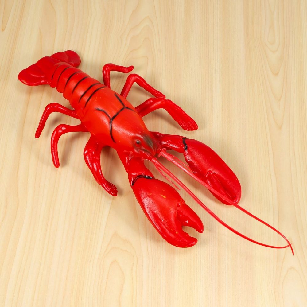 12 x 5 inch Big Fake Lobster Model for Dispaly Artificial Marine Animals Decoration