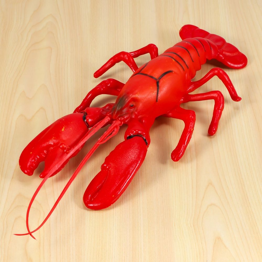 12 x 5 inch Big Fake Lobster Model for Dispaly Artificial Marine Animals Decoration