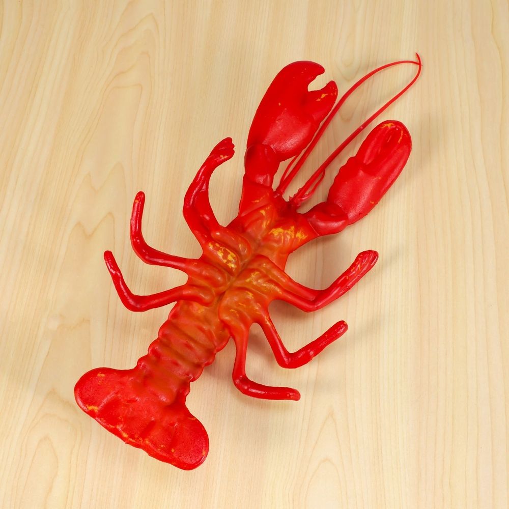12 x 5 inch Big Fake Lobster Model for Dispaly Artificial Marine Animals Decoration