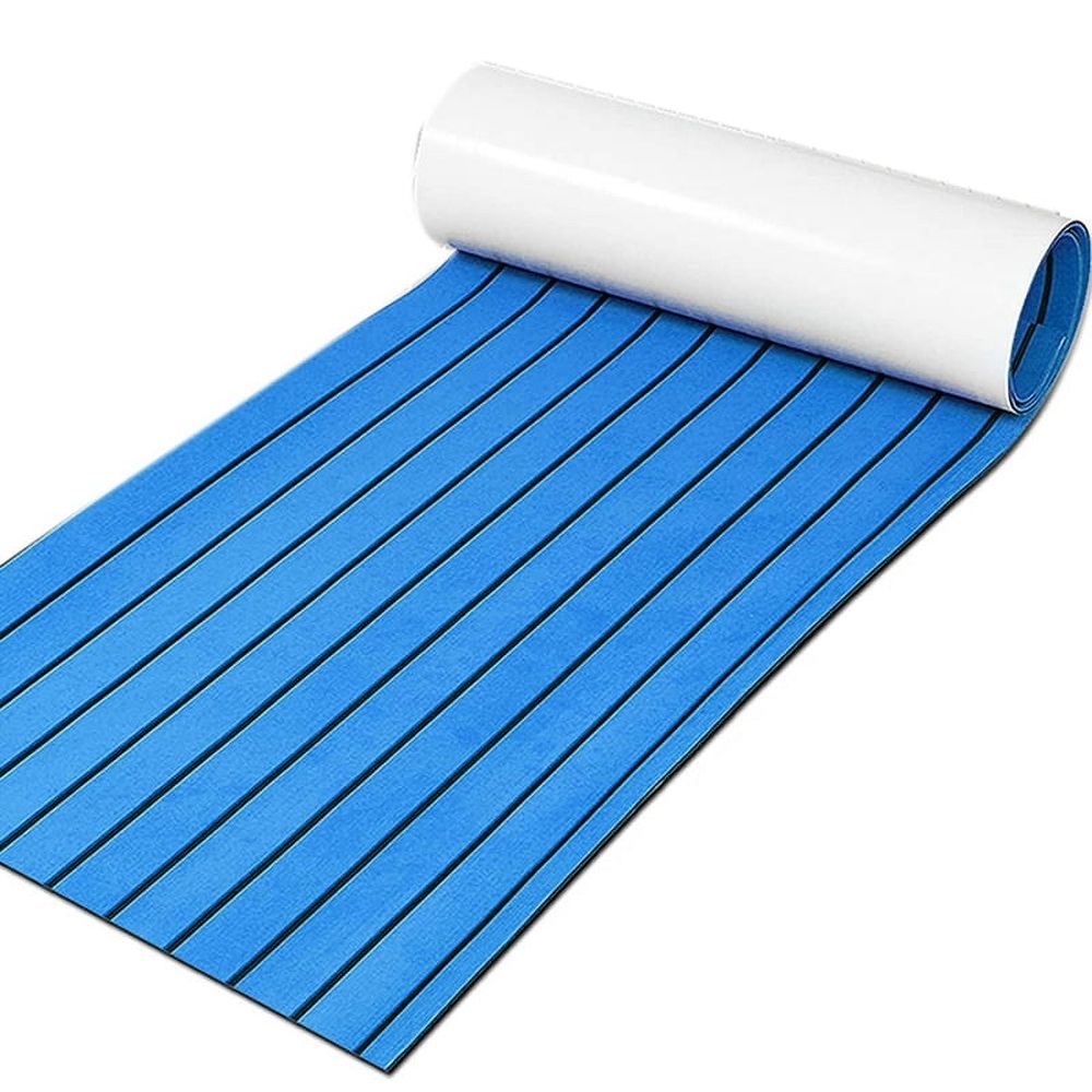 Foam Teak Decking EVA Marine Flooring Faux Boat Sheet Accessories Blue 450X2400mm