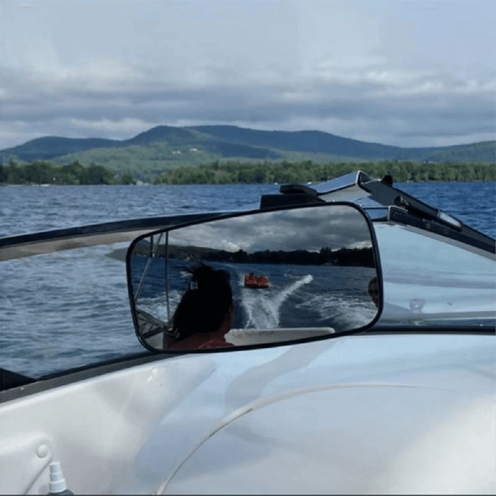 Boat Mirrors Rear View Surfing Water Sport Clamp-on Boat Mirror Large Water Ski Rear View Boat Mirrors Boat Clamp Mirror