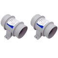 2pcs 3 Inch in-Line Blowers Boat Bilge Blower Cool Fan Marine Cabin Ventilation 12V,RV and Marine Accessories