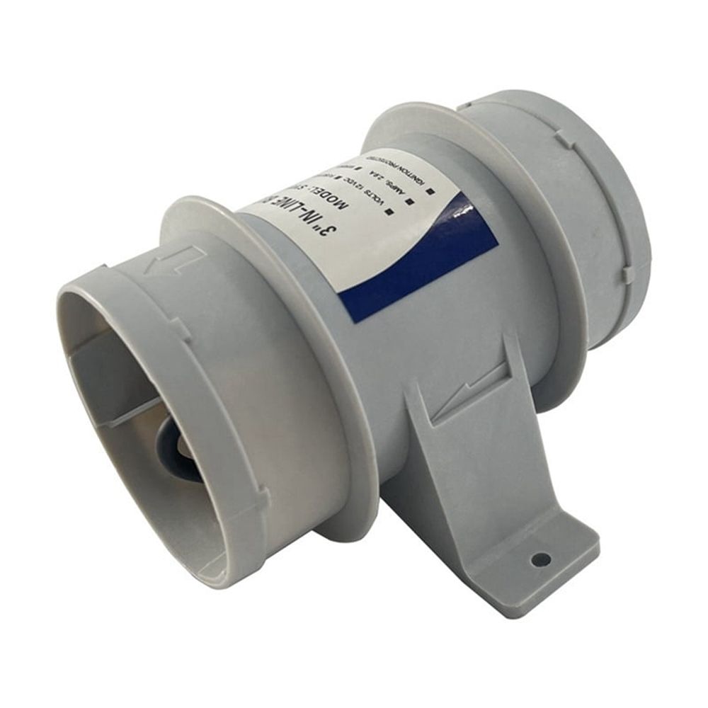 2pcs 3 Inch in-Line Blowers Boat Bilge Blower Cool Fan Marine Cabin Ventilation 12V,RV and Marine Accessories