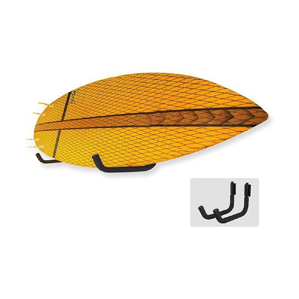 Kayak Paddle Board Wall Mount Rack Heavy Duty Powder Coated Snowboard Display Surfboard Storage Black