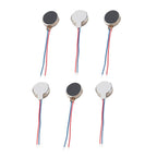 6pcs Highly Speed 1027 Flat Motor Mini Vibration Motor for DIY Projects and Health Products 11000RPM, Easy Installation