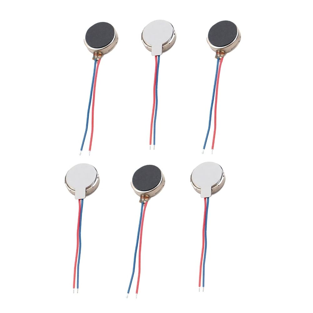 6pcs Highly Speed 1027 Flat Motor Mini Vibration Motor for DIY Projects and Health Products 11000RPM, Easy Installation