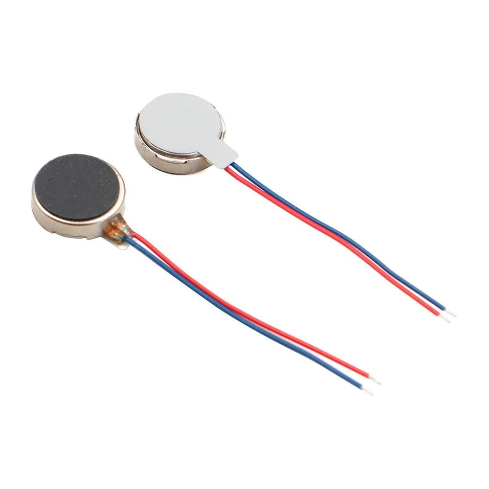 6pcs Highly Speed 1027 Flat Motor Mini Vibration Motor for DIY Projects and Health Products 11000RPM, Easy Installation