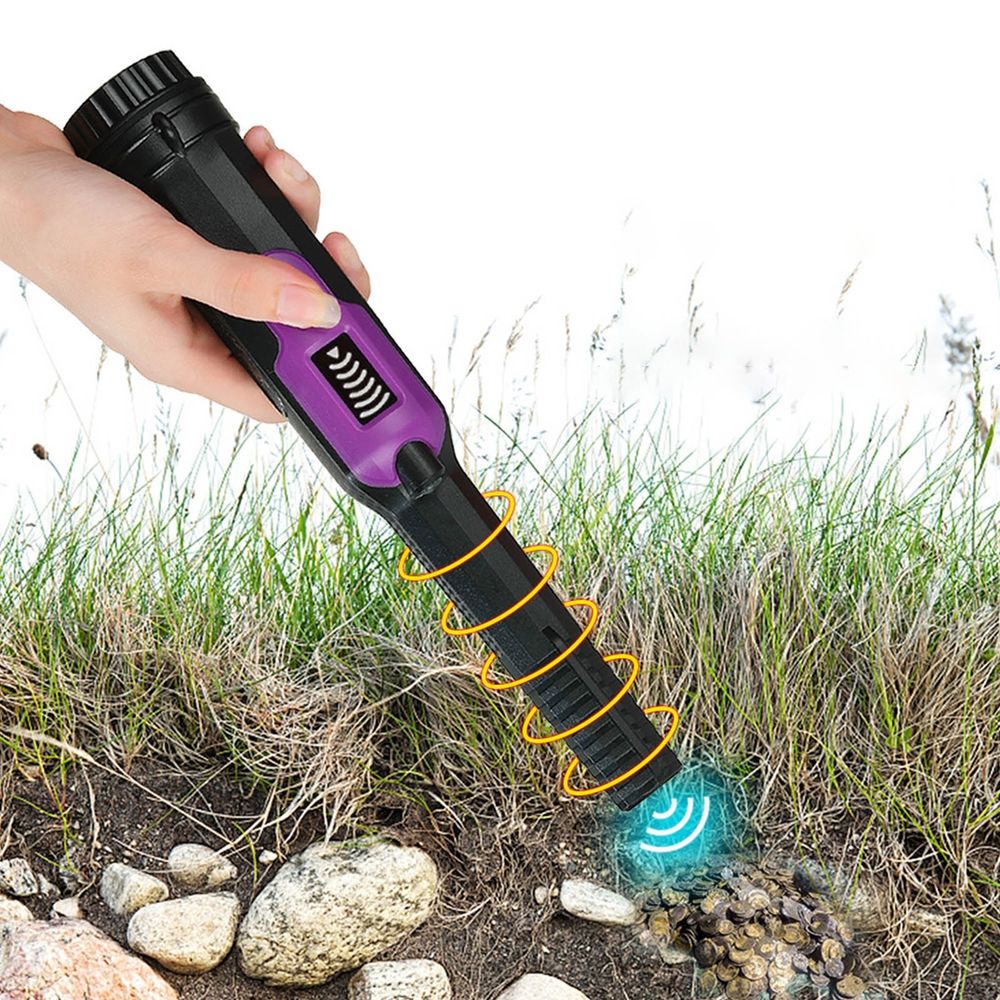 Metal Detector Pinpointer LCD Display Waterproof with High Sensitivity 360° Scanning Sound/Vibration Indication