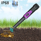 Metal Detector Pinpointer LCD Display Waterproof with High Sensitivity 360° Scanning Sound/Vibration Indication