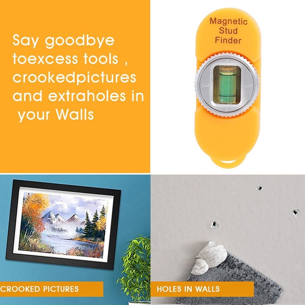 Mini Magnetic Wall Finder for Steel Nails Screws Level Detector Fasteners Walls Drywall Magnetic Locator