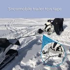 Heavy Duty High Strength Safety Hook Snowmobile Tow Rope Cable Strap Road Recovery Emergency Towing Rope Winch Line