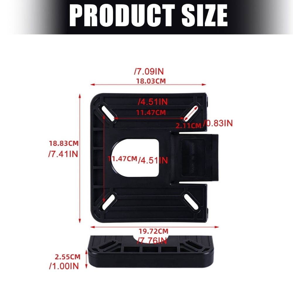 Simple Install ABS Plastic Boat Seat Base With Quick Disconnect Function For Pontoon And Fishing Boats
