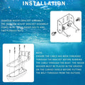 Marine Outboard Transom Mounting Bracket Transducer Stable Installation for TotalScan 000-12603-001 Yacht Boats Fishing