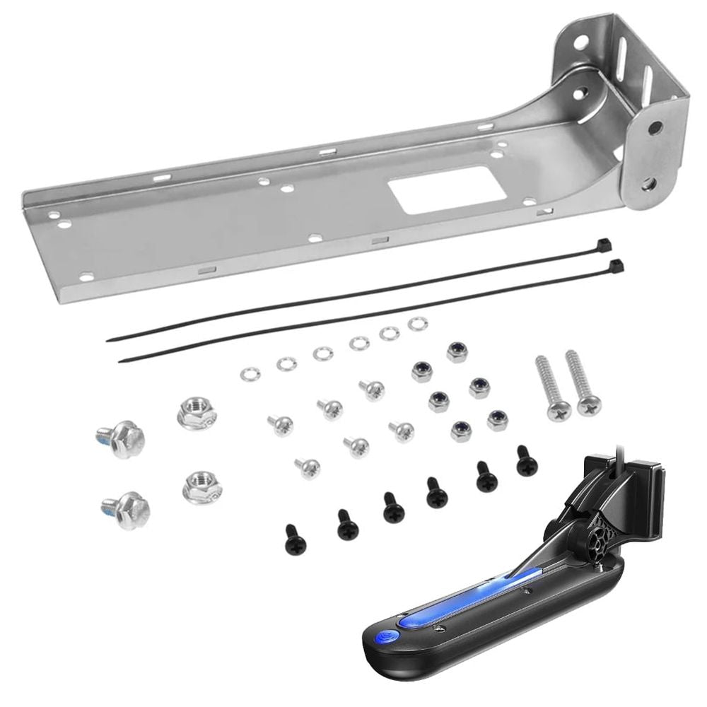 Marine Outboard Transom Mounting Bracket Transducer Stable Installation for TotalScan 000-12603-001 Yacht Boats Fishing