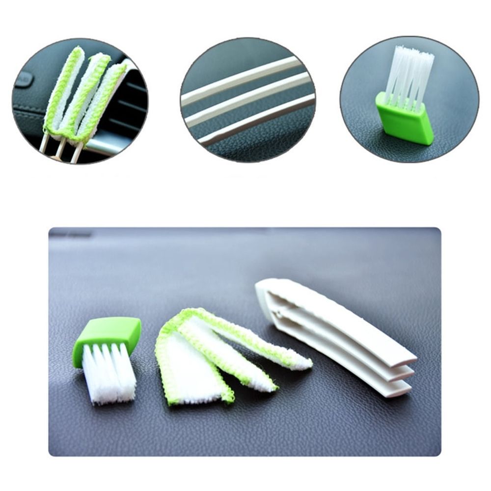 Microfiber Vent Duster Cleaning Brush Double Ended Air Conditioner Duster for Air Outlets Portable Car Interior Duster